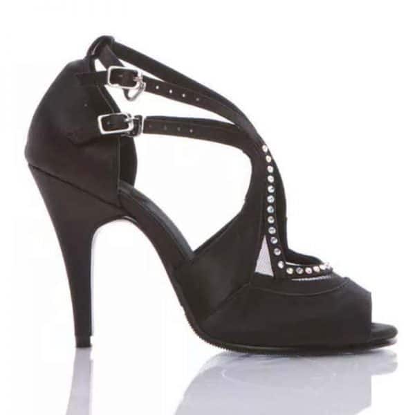 GD740 Negro zapato baile latino - Goldance Shoes