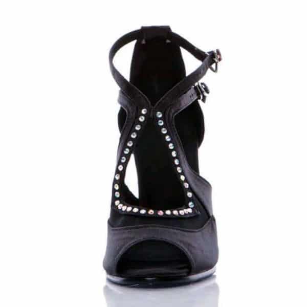 GD740 Negro zapato baile latino - Goldance Shoes