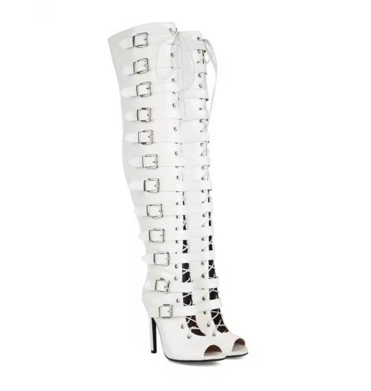 Botas heels Gd122 Blanco