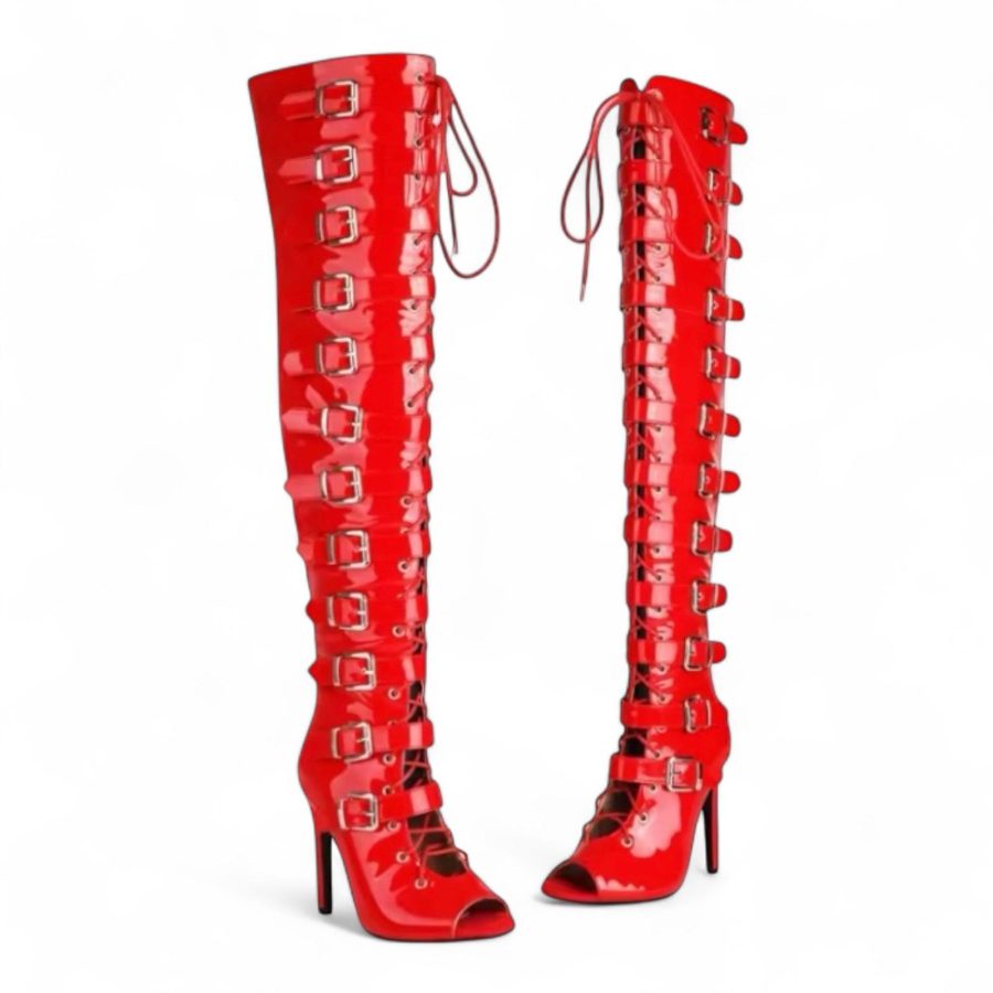 Botas heels Gd122 Rojo